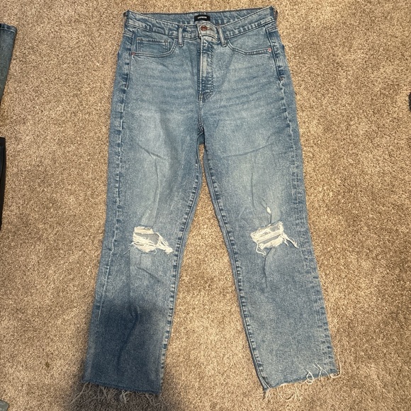 Express Women's High Rise Blue Jeans - Picture 2 of 3